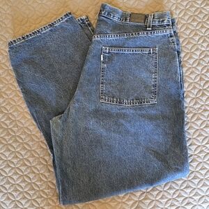 Silvertab Levi's Baggy Fit Men's 100% Cotton Blue Jeans, 42x32